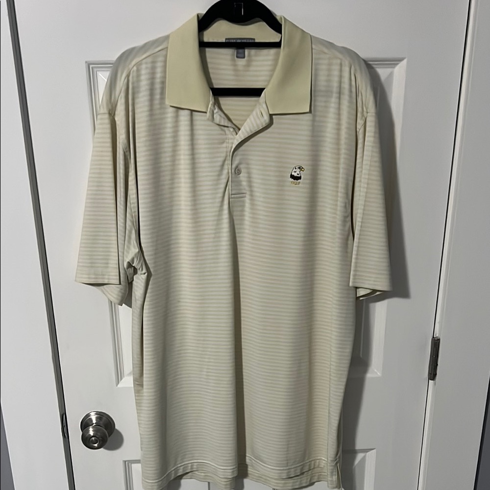 Peter Millar Cream Polo Shirt with Classic Design